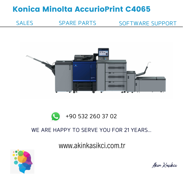 konica minolta accuriopress c4065 kurulumu firmware yazılım desteği