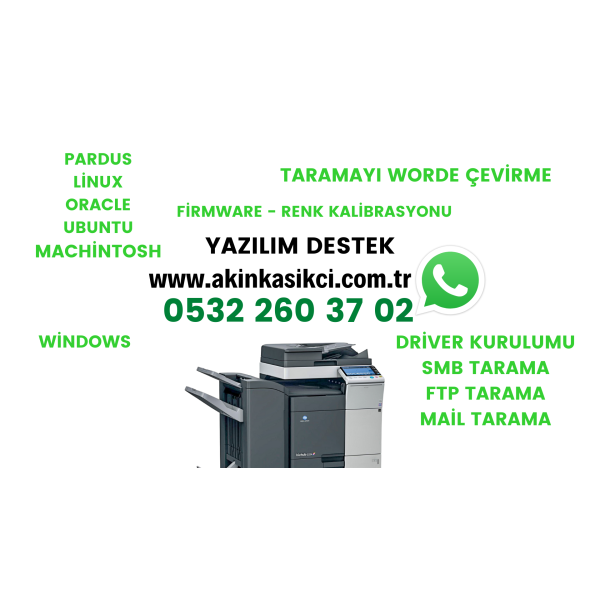 Konica Minolta tarama klasörü çözümü